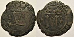ca. 1506-1516 Santo Domingo, 4 Maravedis - Juana y Carlos
