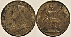 Victoria - One Farthing 1895 - Kingdom of Great Britain