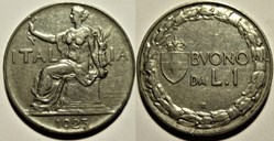 1923 Royaume d'Italie, Lira, Roma - Vittorio Emanuele III