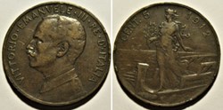 1912 Regno d'Italia, 5 Centesimi, Roma - Vittorio Emanuele III (ex.2)
