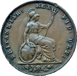 William IV - One Farthing 1837 Kingdom of Great Britain (ex.2)