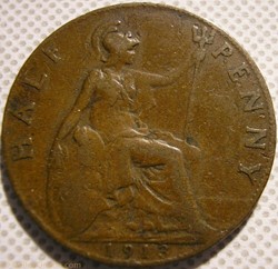George V - Half Penny 1913 - United Kingdom