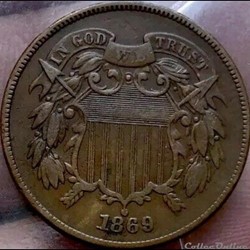 1869 Two Cents