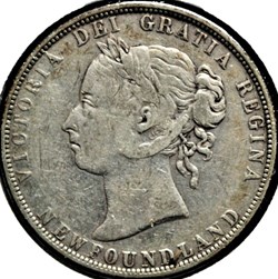 Victoria - 50 Cents 1896 Newfoundland