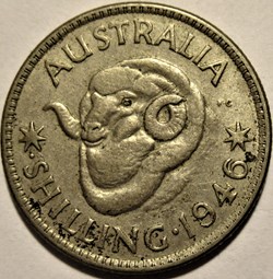 George VI - One Shilling 1946 Perth - Australia