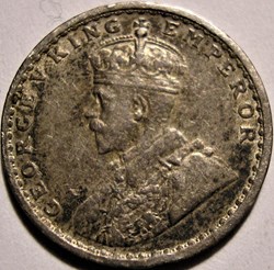 George V - 2 Annas 1917 Calcutta - British India