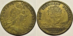 Louis XIV - 1696 Jeton de la Marine, Galères royales