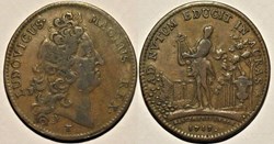 Louis XIV - Jeton 1713 - Bâtiments du roi, Amphion
