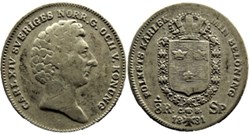 Sweden - Karl XIV Johan - ⅛ Riksdaler Specie 1831