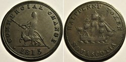 Nova Scotia 1815 HalfPenny - Commercial change Token