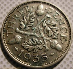 George V - 3 Pence 1935 - UK