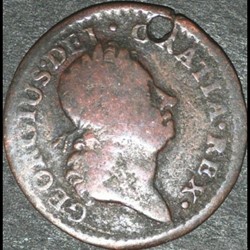 1723 Farthing - Wood's Hibernia - George Ist (ex.3)