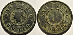 Victoria - Penny Model 1844 Token