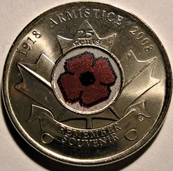 Elizabeth II - 25 Cents 2008 - Armistice Day 1918