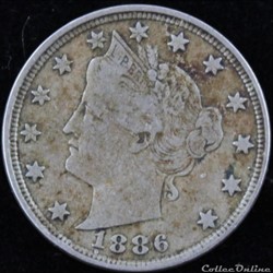 1886 5 Cents
