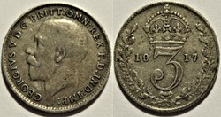 George V - 3 Pence 1917 - United Kingdom