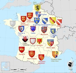 Provinces & Feudataires du Royaume de France - Marque-page