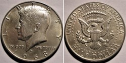 1968 Denver Half Dollar (ex.2)
