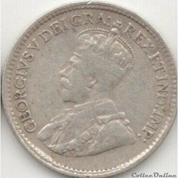 George V - 5 Cents 1918 (ex.2)