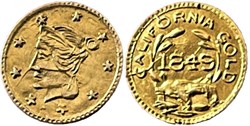 California Gold, 1849 - Token, Liberty Head