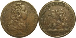 Louis XV - 1730 Jeton, salut de l'Artillerie à la naissance du Dauphin