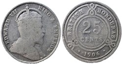 Edward VII - 25 Cents 1906 - British Honduras