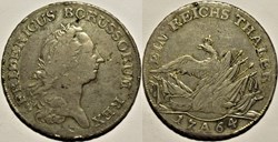 Friedrich II the Great - Reichsthaler 1764 Berlin, Kingdom of Prussia