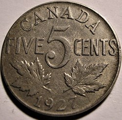 George V - 5 Cents 1927