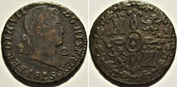 1825 Segovia 2 Maravedis - Fernando VII de España