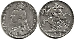 Victoria - One Crown 1891 - Kingdom of Great Britain