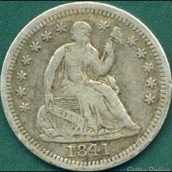 1841 Half Dime (ex.2)