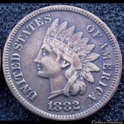 1882 One Cent (ex.2)