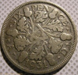 George V - 6 Pence 1931 - Great Britain