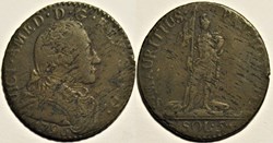 1796 Royaume de Sardaigne, 5 Soldi - Victor-Amédée III de Savoie (ex.2) Error