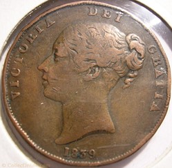 Victoria - 1 Penny 1839 - Isle of Man (ex.2)