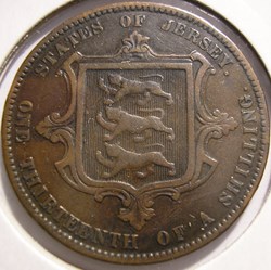 Victoria - 1/13 Shilling 1870 - Jersey (ex.2)