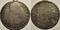 México - 2 Reales 1787 - Carlos III de España