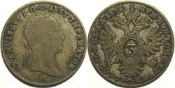1835 Wien 3 Kreuzer - Franz I of Austria