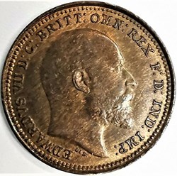 Edward VII - 1/3 Farthing 1902 - Great Britain, Colonial issue. (ex.2)