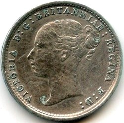 Victoria - 3 Pence 1885 - Kingdom of Great Britain