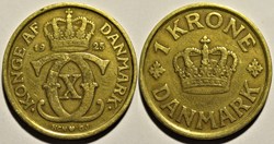 Christian X Denmark - 1 Krone 1925