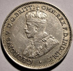 George V - Three Pence 1934 Melbourne - Australia