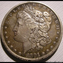 1891 San Francisco Dollar - Doubling Stars