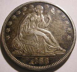1866 Half Dollar