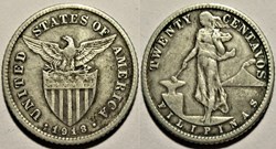 1918 San Francisco, 20 Centavos - Philippines U.S. Administration