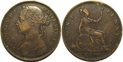Victoria - One Penny 1884 - Kingdom of Great Britain