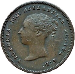 Victoria - Half Farthing 1843 - Kingdom of Great Britain
