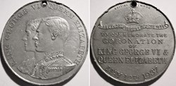 George VI & Elizabeth - 1937 Coronation Medallion