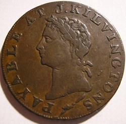 1795 HalfPenny - J. Kilvington - Middlesex