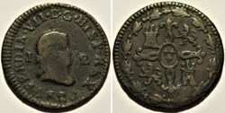 1820 Jubia 2 Maravedis - Fernando VII de España